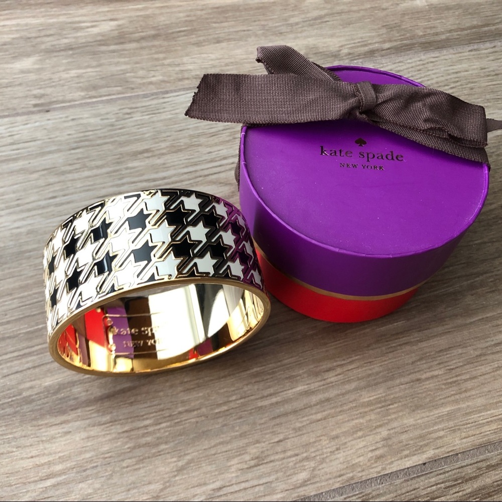 Kate Spade Houndstooth Statement Bracelet
